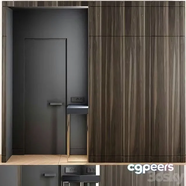 3ds Max Free – Wardrobe door