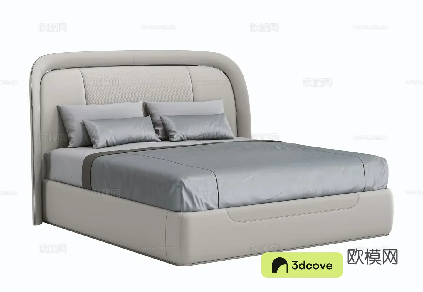 Modern simple double bed