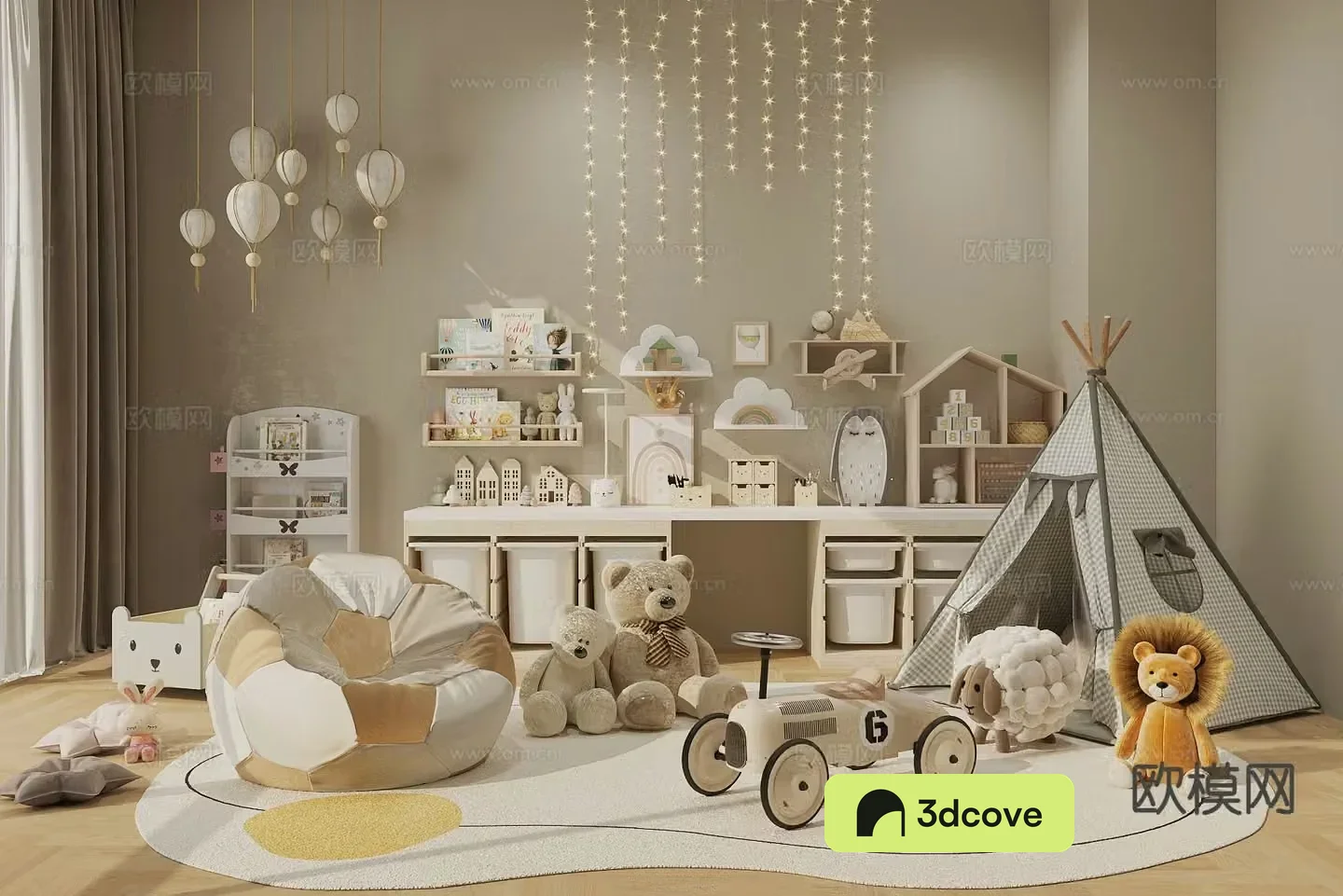 Modern children’s toys dolls tent