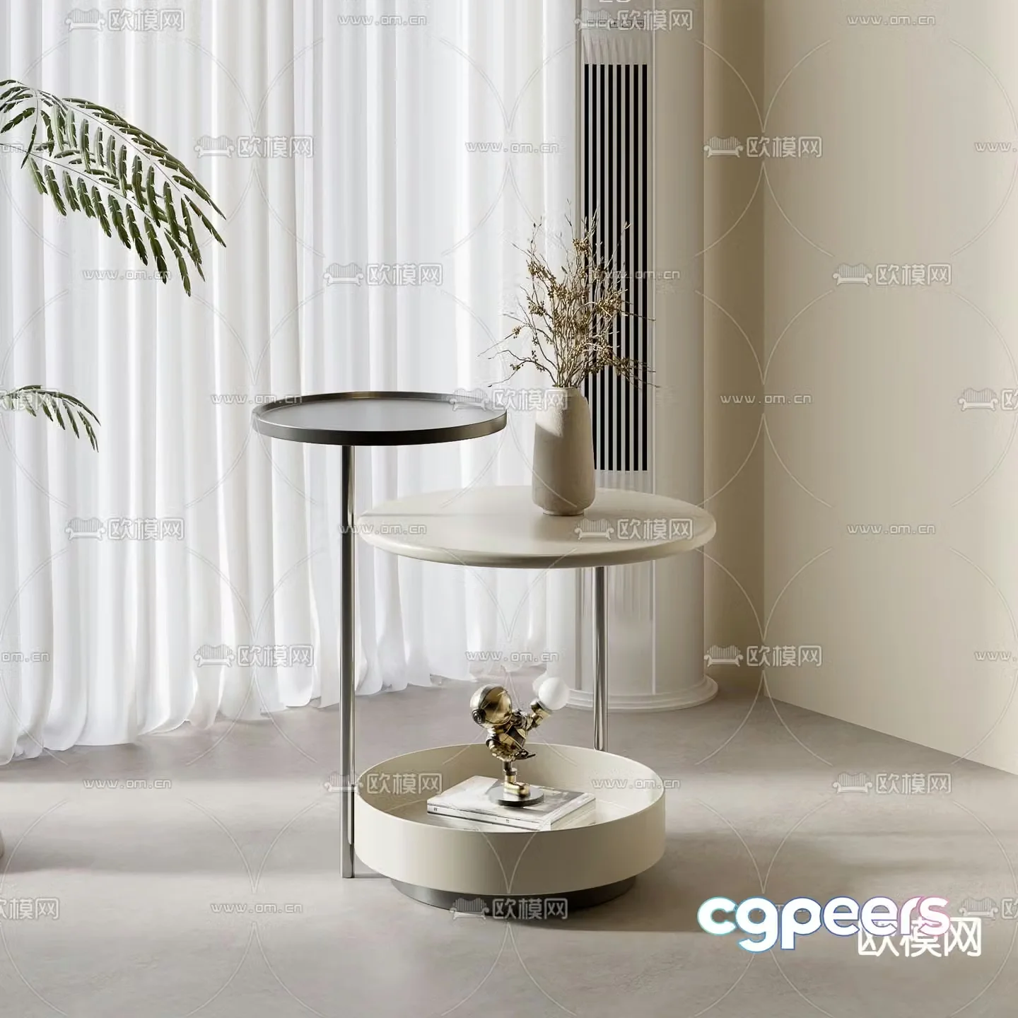 Round table side table corner table table table 3D model