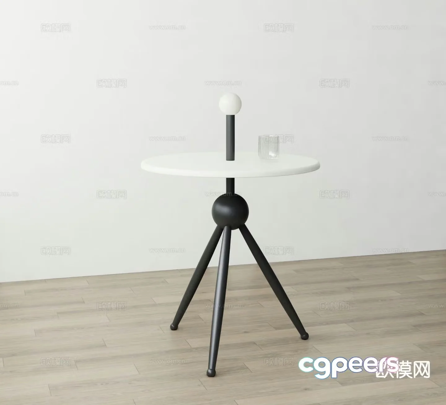 Modern side table corner table side table 3d model