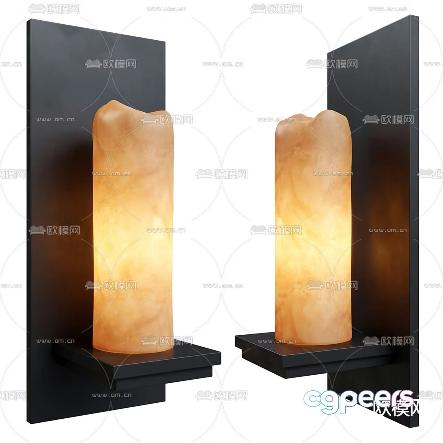 Light luxury wall lamp marble wall lamp 3d model