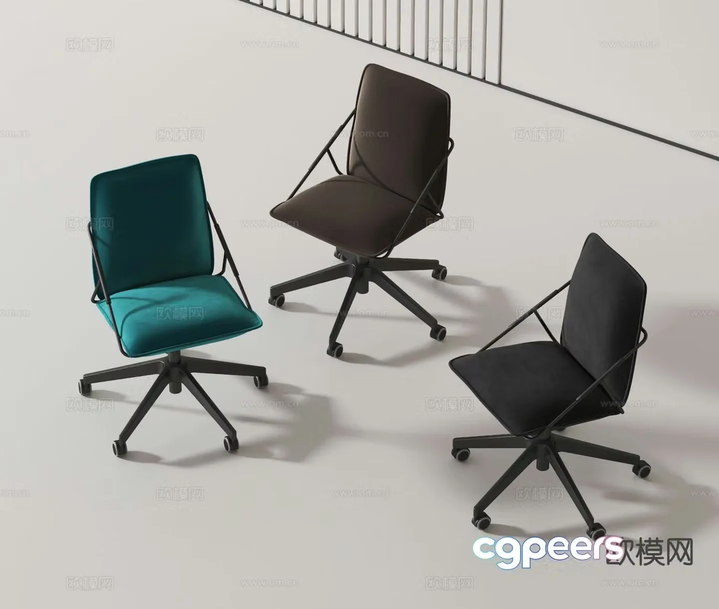Modern office chair 3d model