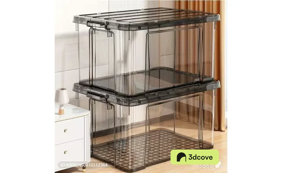 Clear Plastic Storage Bins