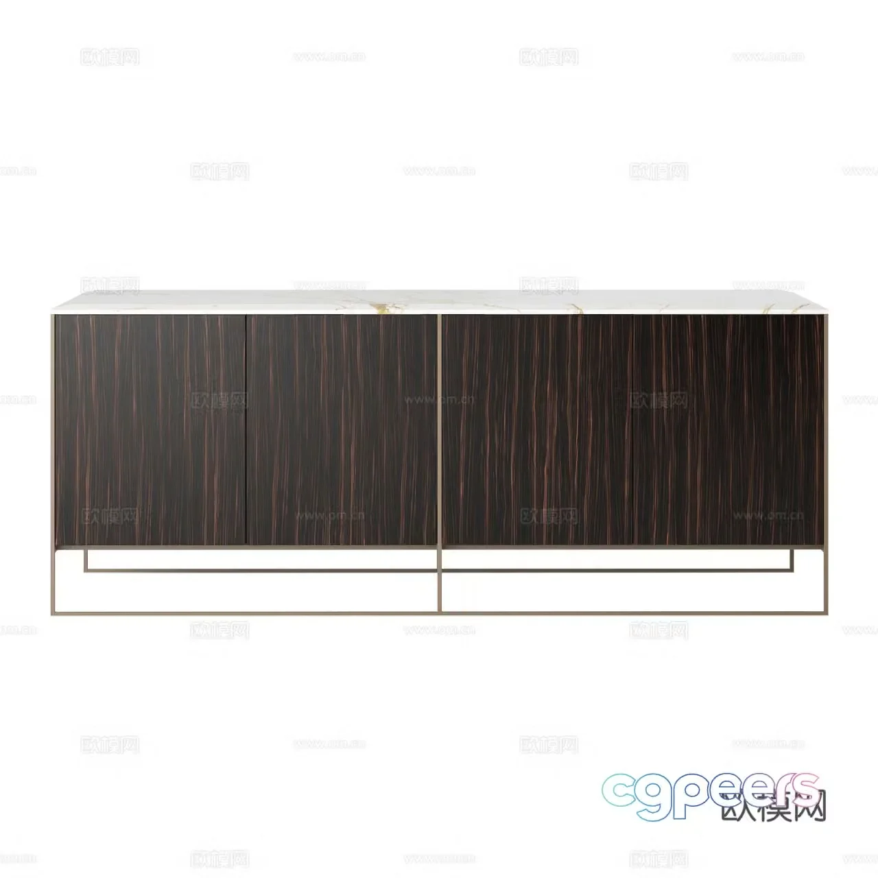 Minotti Italian sideboard Minimalist sideboard Sideboard Decorative cabinet 3D model