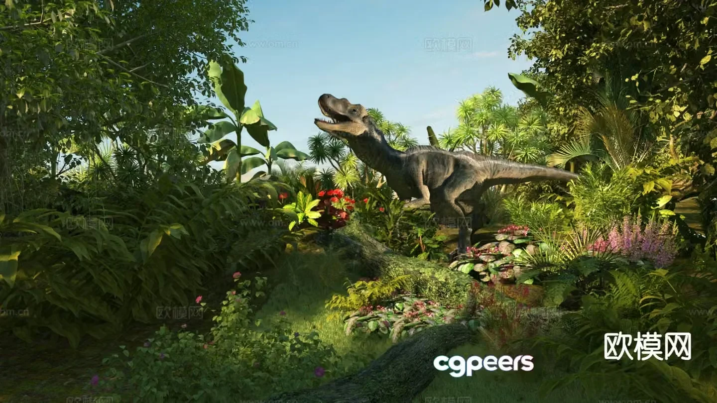 Modern Jurassic Park 3d model