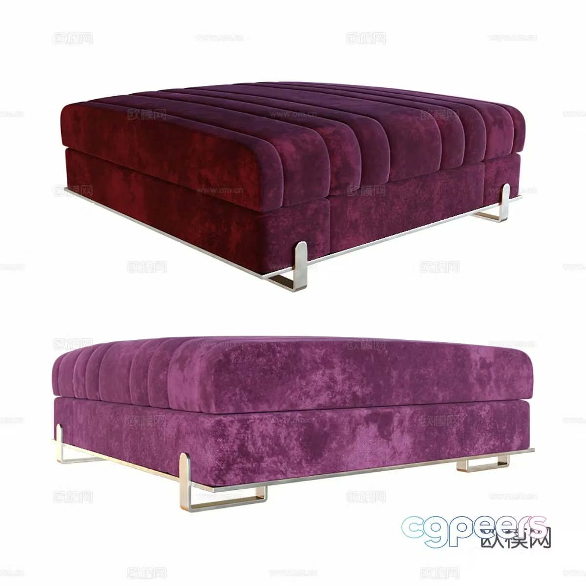 Sofa stool 3d model