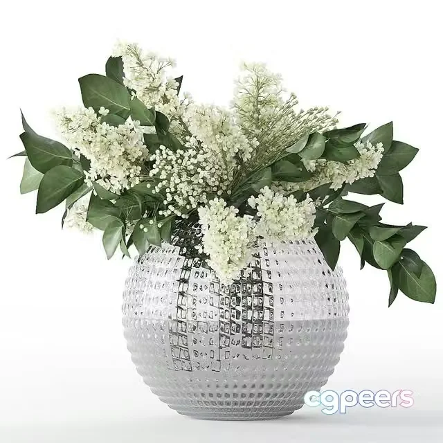 3ds Max Free – Bouquet of flowers in a vase 61