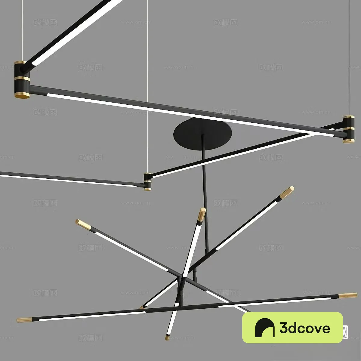 Minimalist chandelier art chandelier