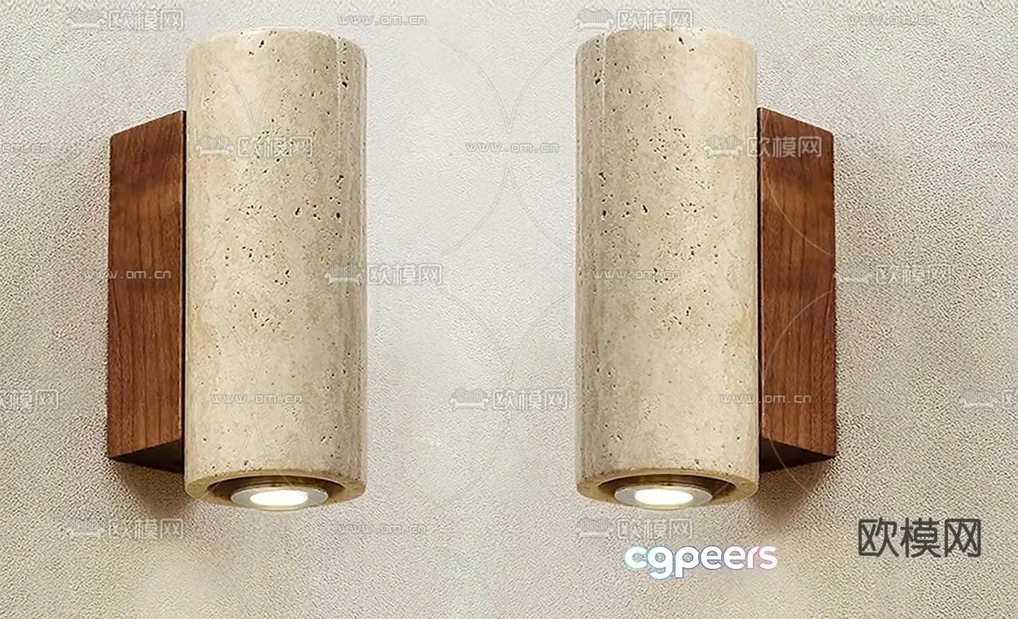 Wabi-sabi wall lamp 3d model