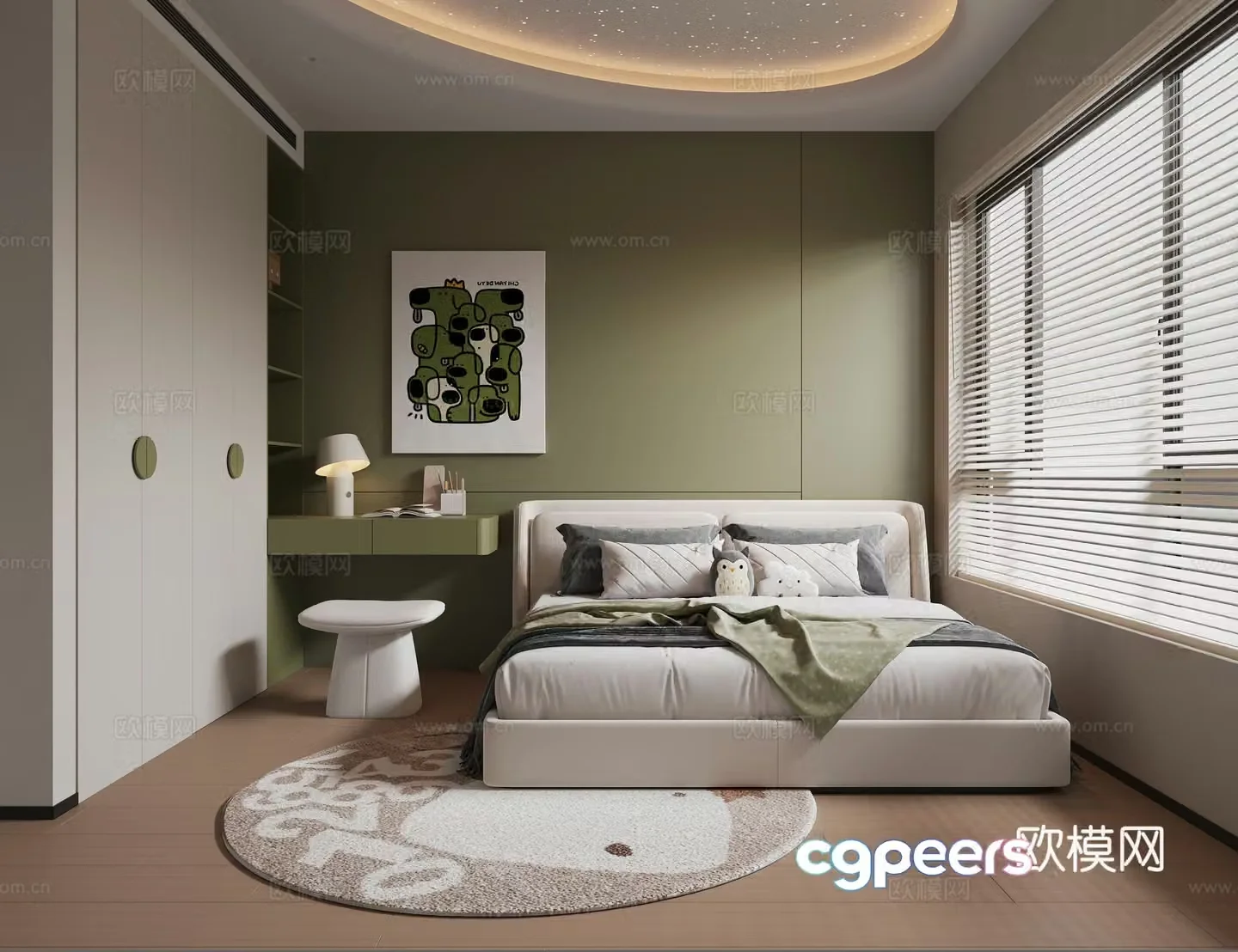 Modern children’s room children’s room 3d model