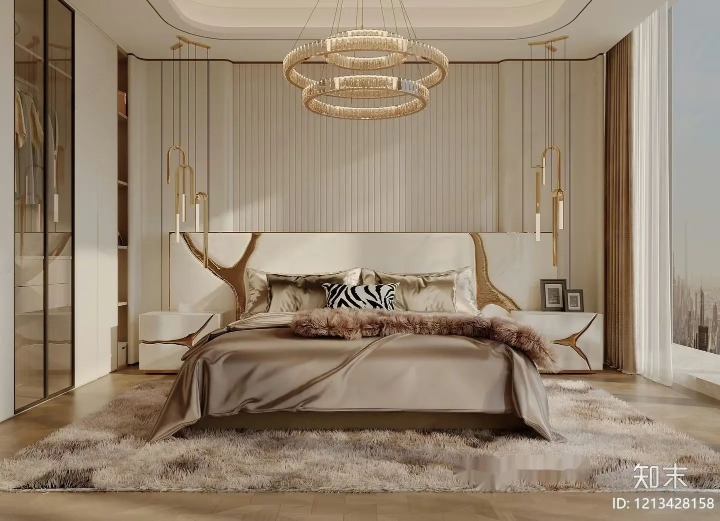 Cozy Bedroom 3D Model – 7012 – VRAY Render