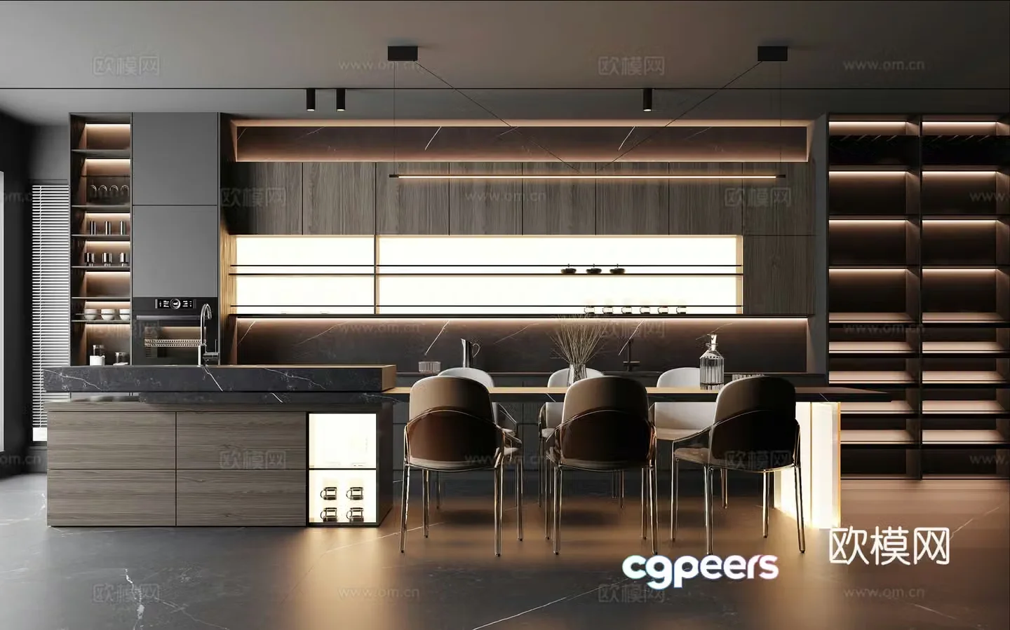 Italian restaurant 3d model