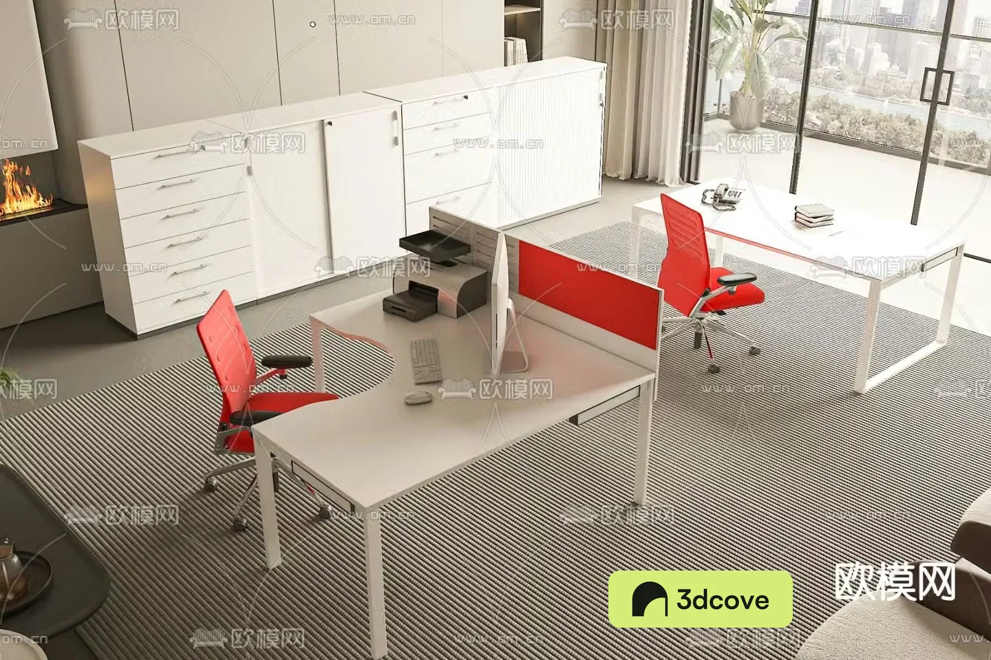 Card space desk workstation staff table