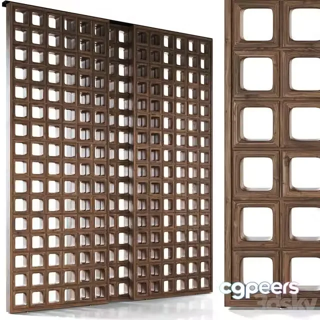 3ds Max Free – BOGART Decorative sliding partition from Mezzo