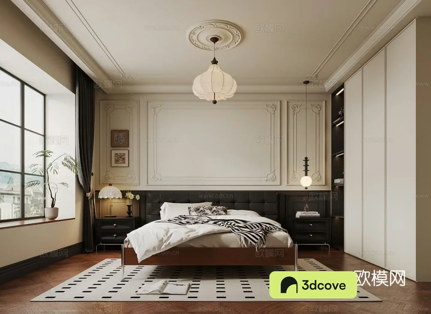 French medieval bedroom