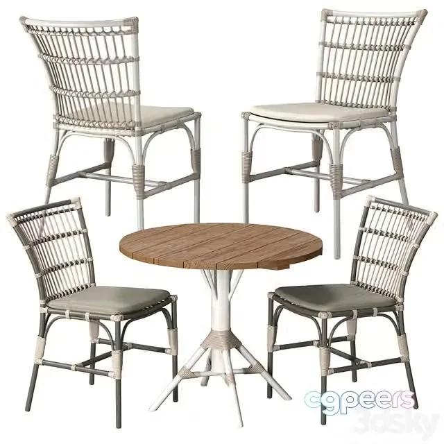 3ds Max Free – Sika Design Elisabeth Chair Nicole Cafe Table