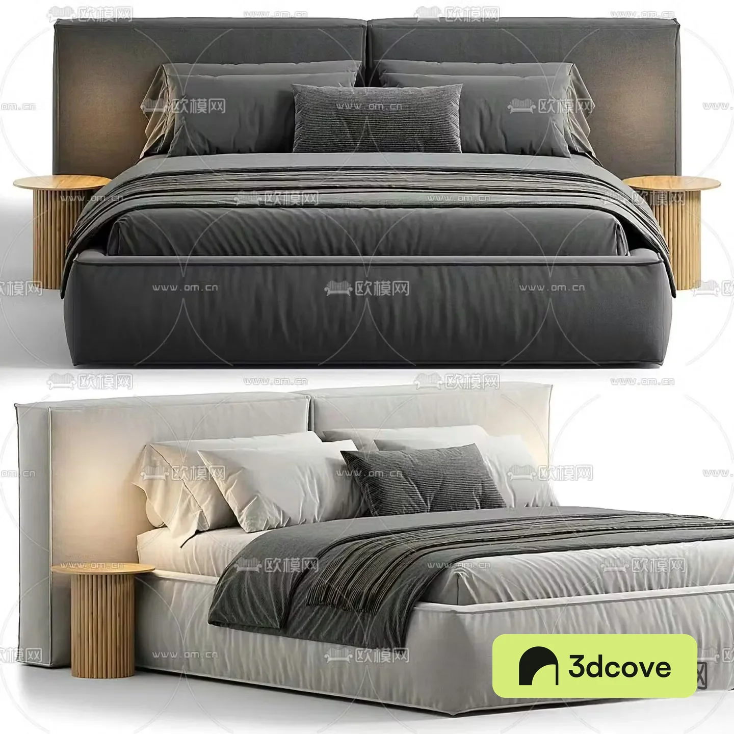 Modern double bed