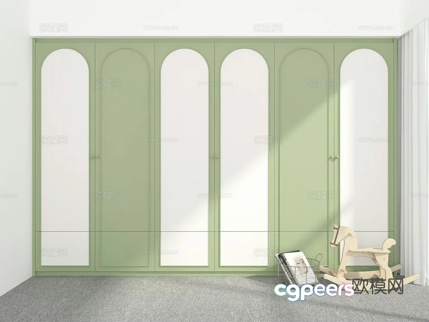 Modern wardrobe 3d model