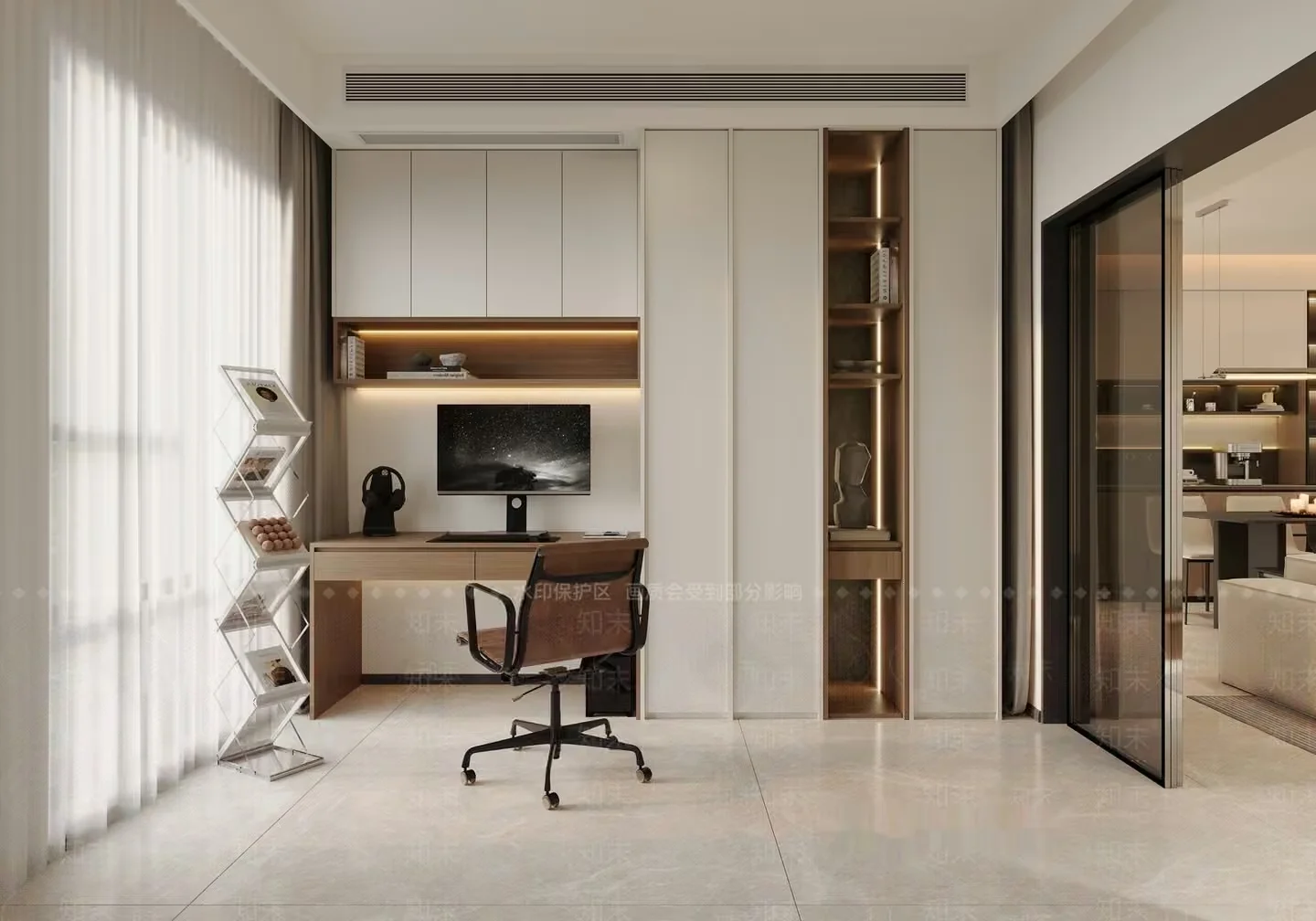 Modern Home Office 3D Model – 10594 – VRAY Render