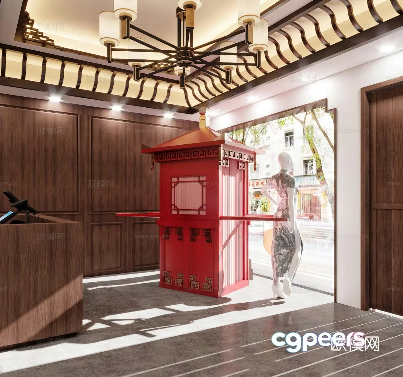 Cheongsam Clothing Store 3D Model