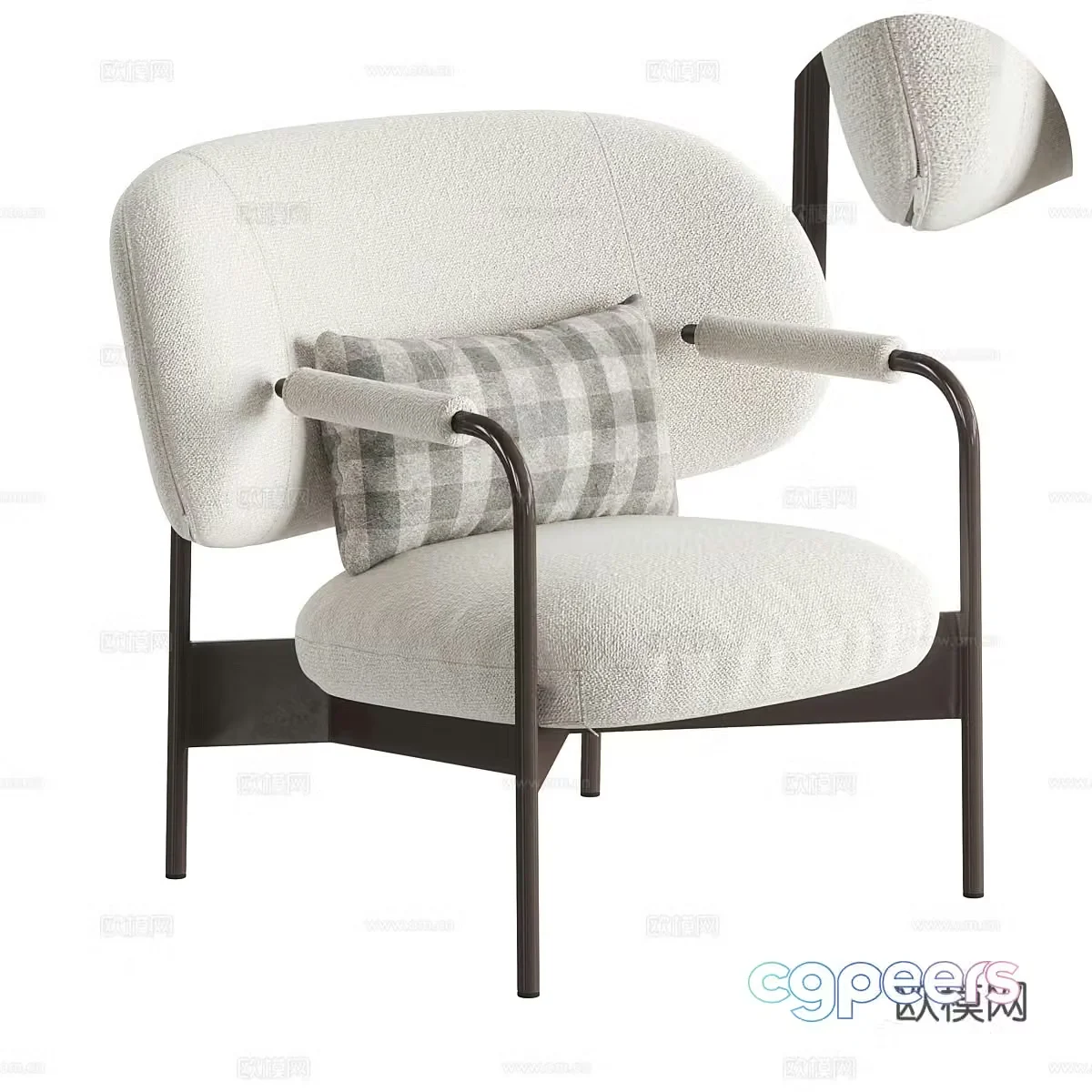 Bonaldo’s Cross Lounge Chair 3D Model