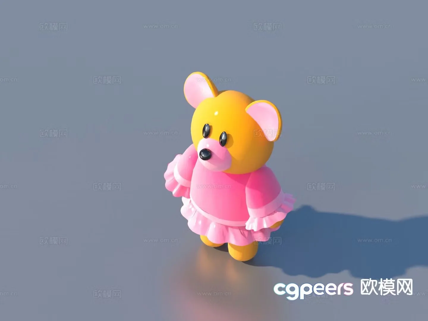 Cartoon toys animal doll 3d model