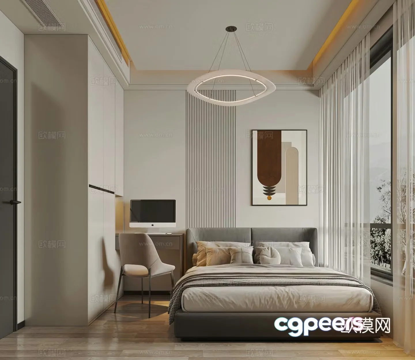 Modern bedroom 3d model