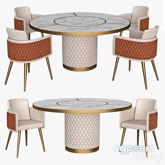3ds Max Free – Table and Amet Chair Reflex