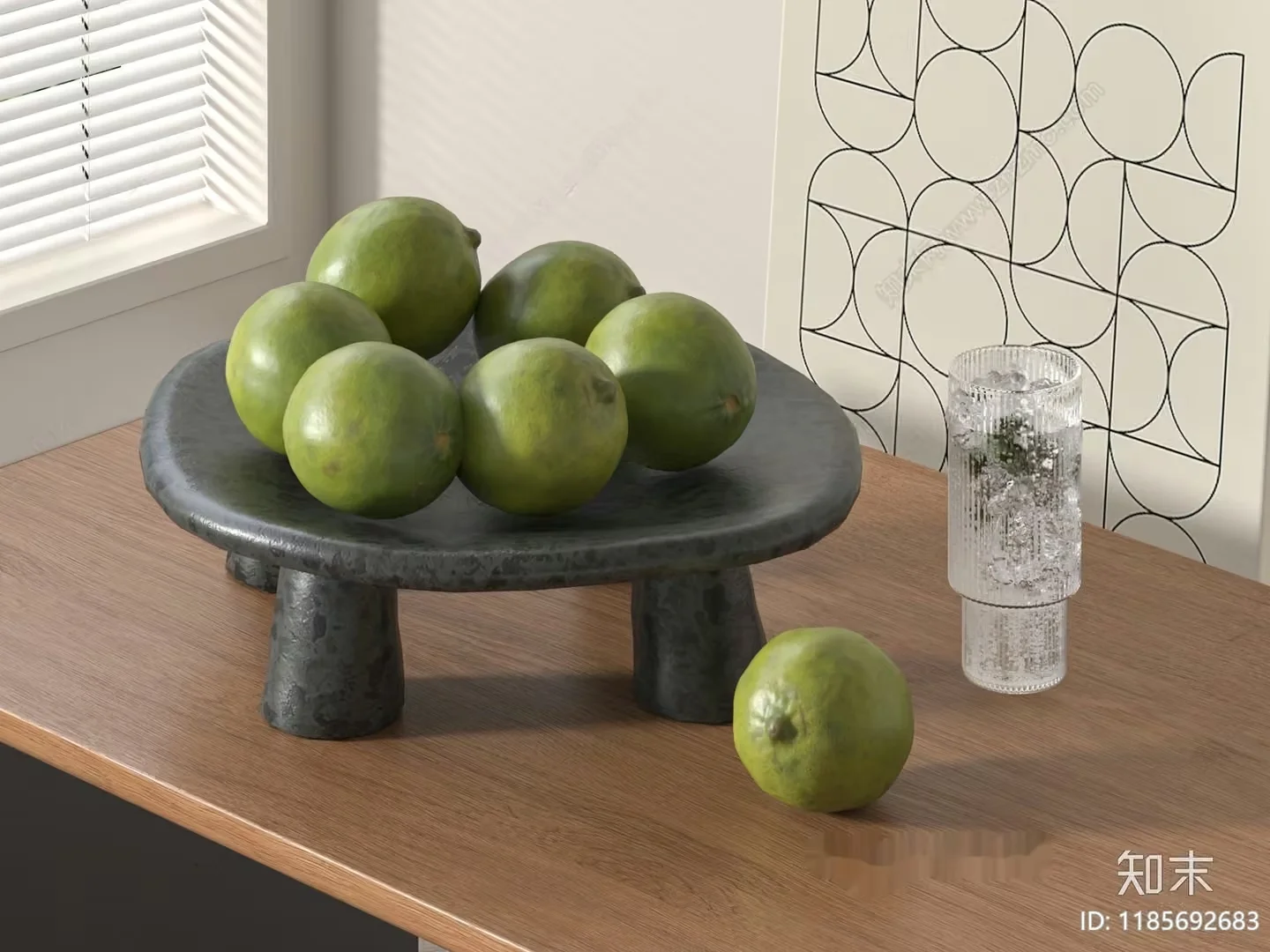 Modern Wooden Table 3D Model – 6450 – VRAY Render