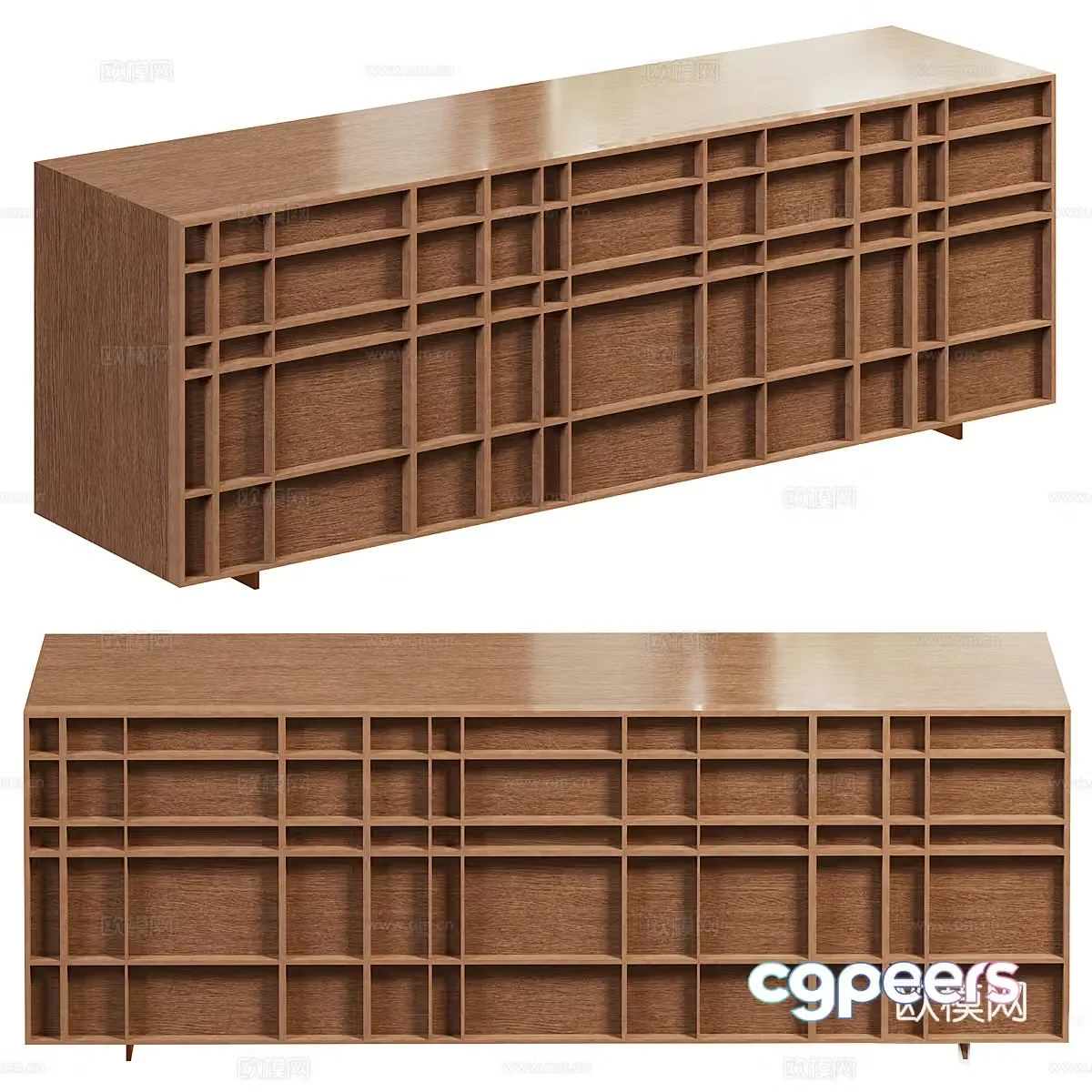 Middle-aged side cabinet dining side cabinet solid wood side cabinet chest cabinet decorative cabinet storage cabinet civil 3d model