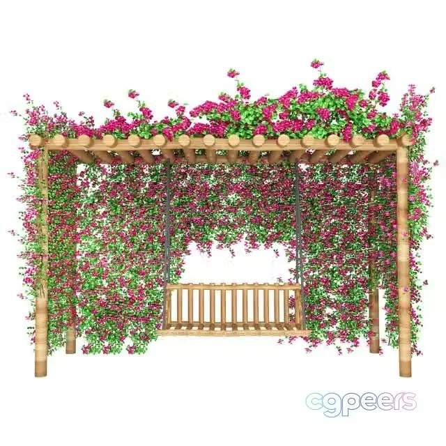 3ds Max Free – bougainvillea garden