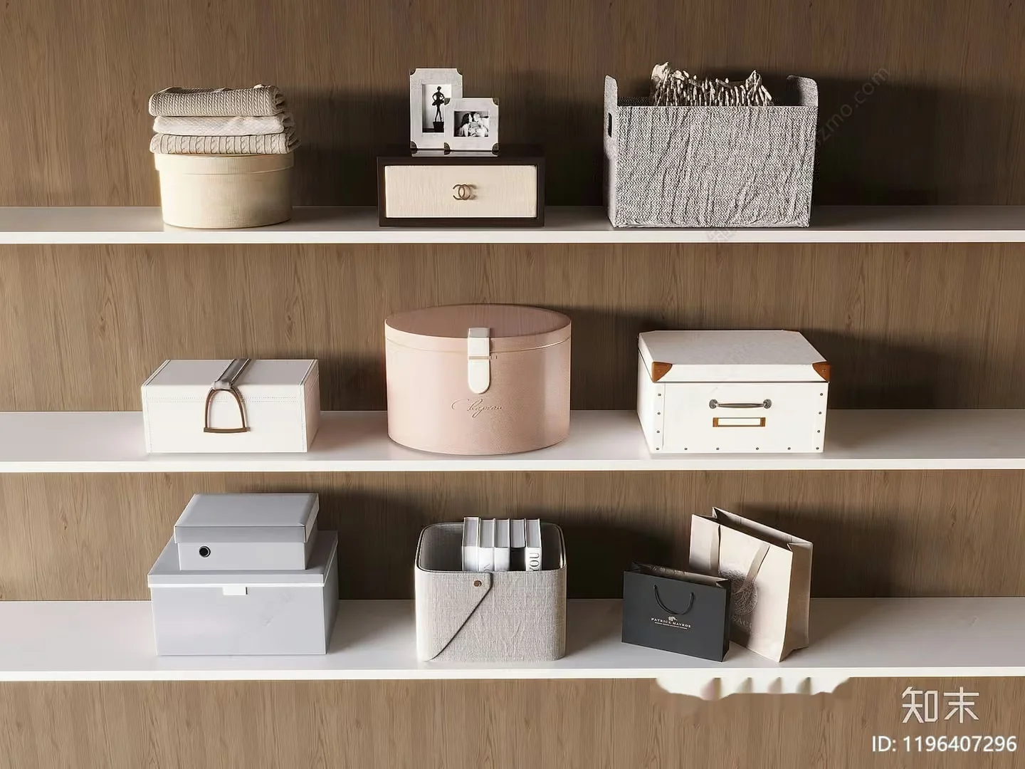 Modern Storage Shelves 3D Model – 7427 – VRAY Render