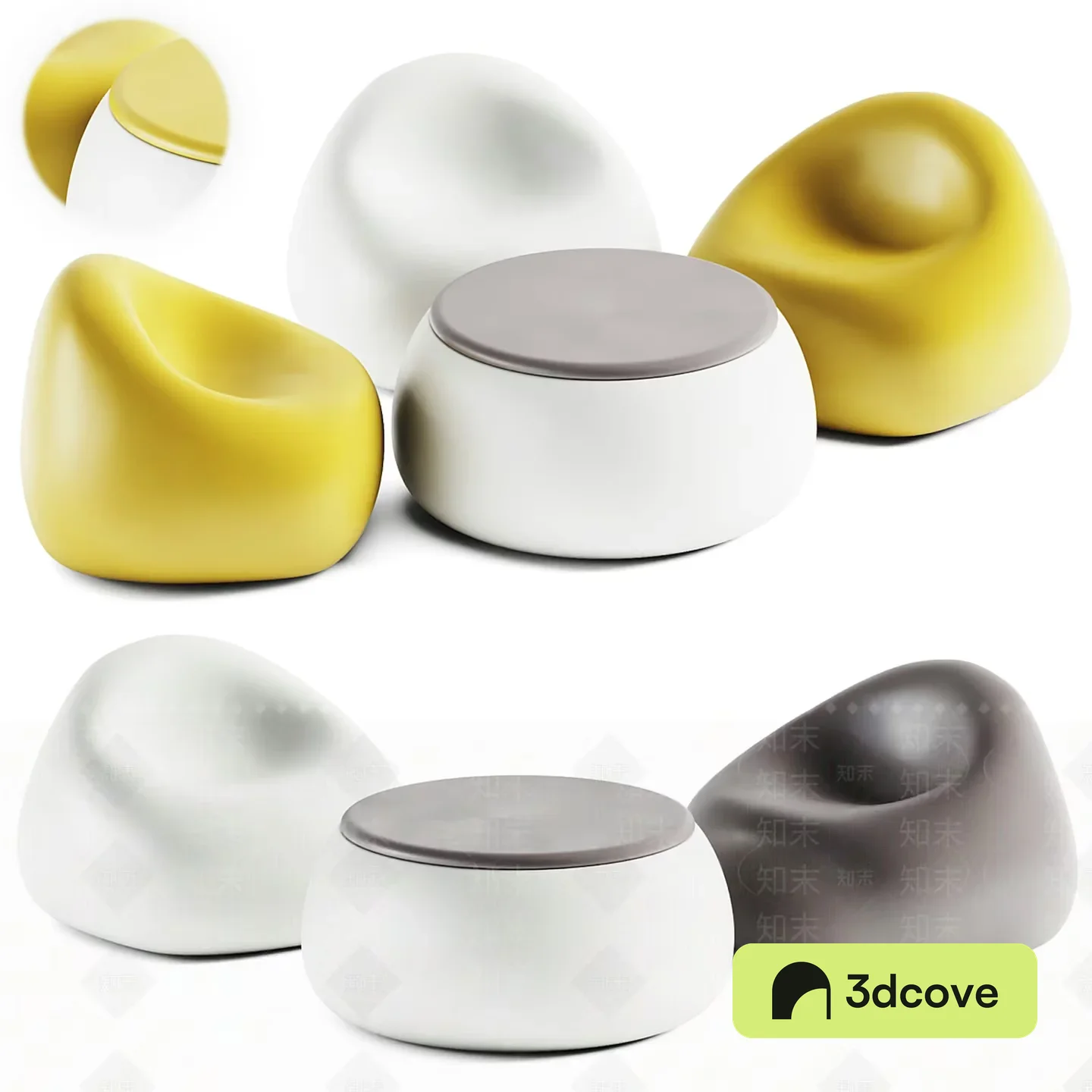 Modern Egg-Shaped Furniture