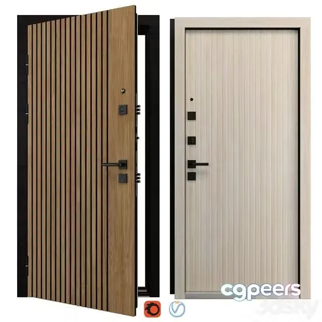 3ds Max Free – Entrance metal door Modica (Strage)