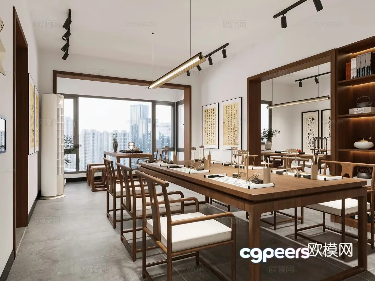 Calligraphy classroom 3D model