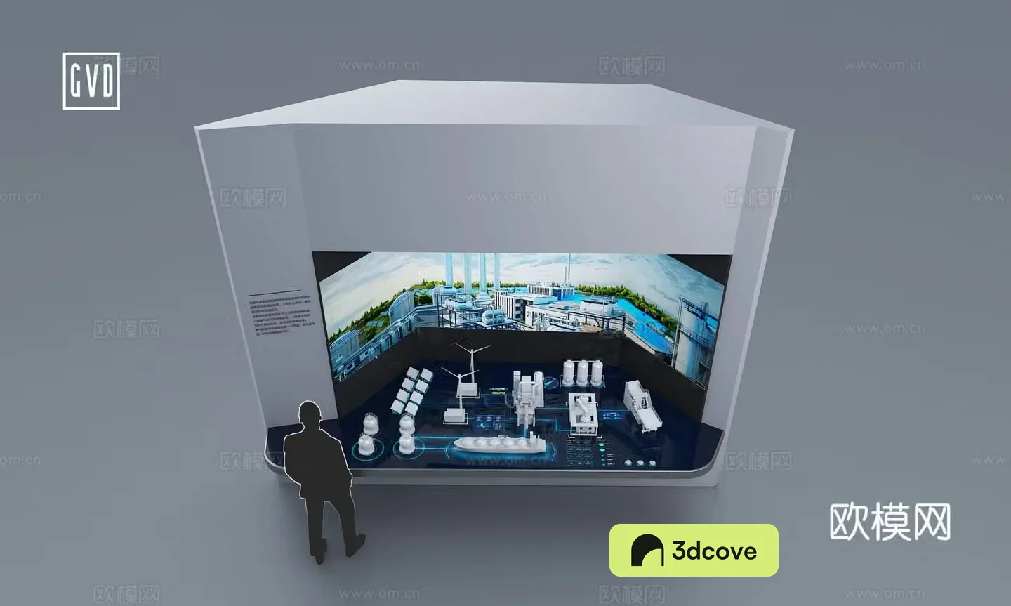 Modern Science and Technology Exhibition Hall Hydrogen Energy Power Generation Device Sand Table Device Hydrogen Energy New Energy Power Generation