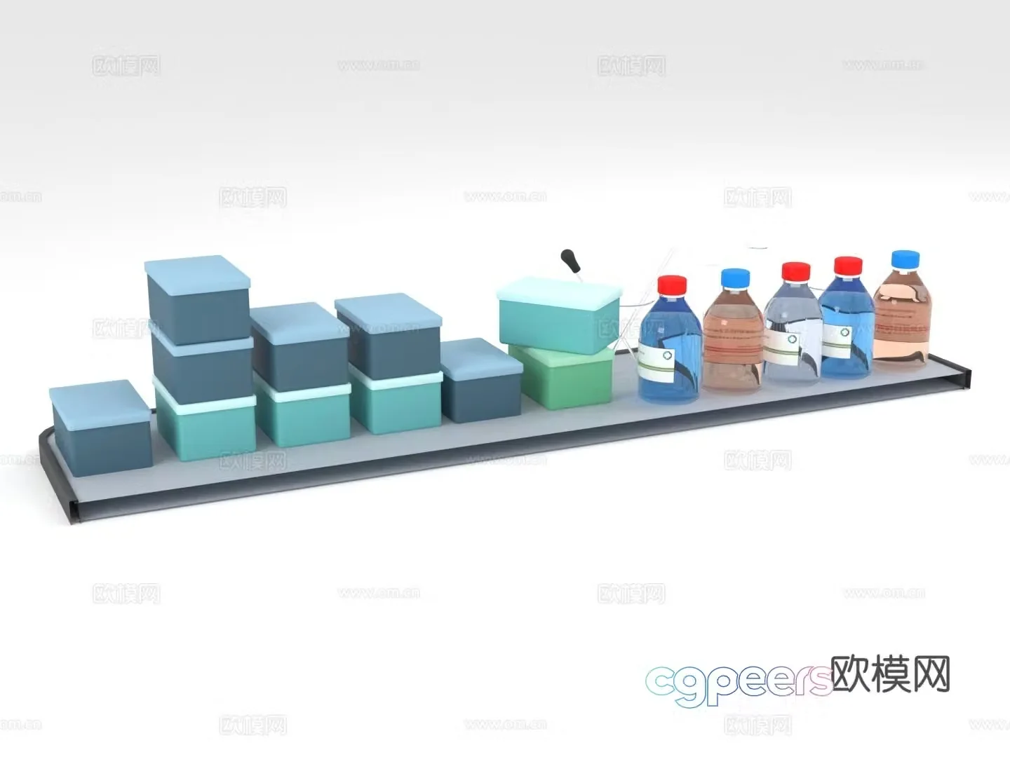 Storage rack Display rack Display rack Platform rack 3D model