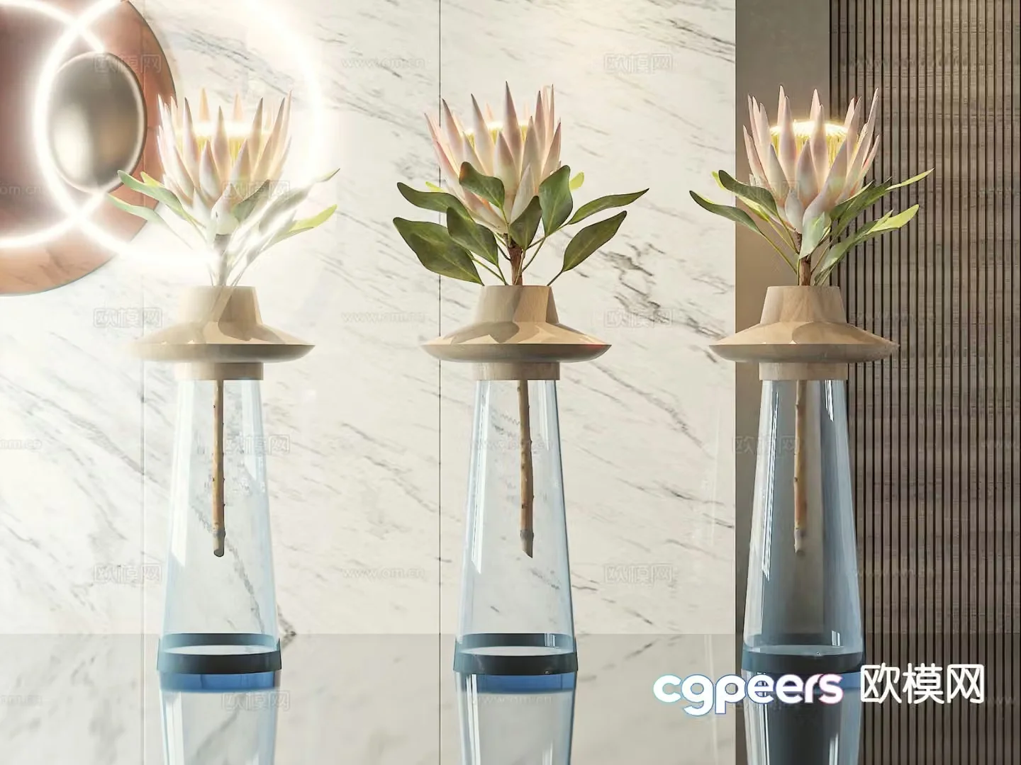 vase floral arrangement flowers flower arrangement 3d model