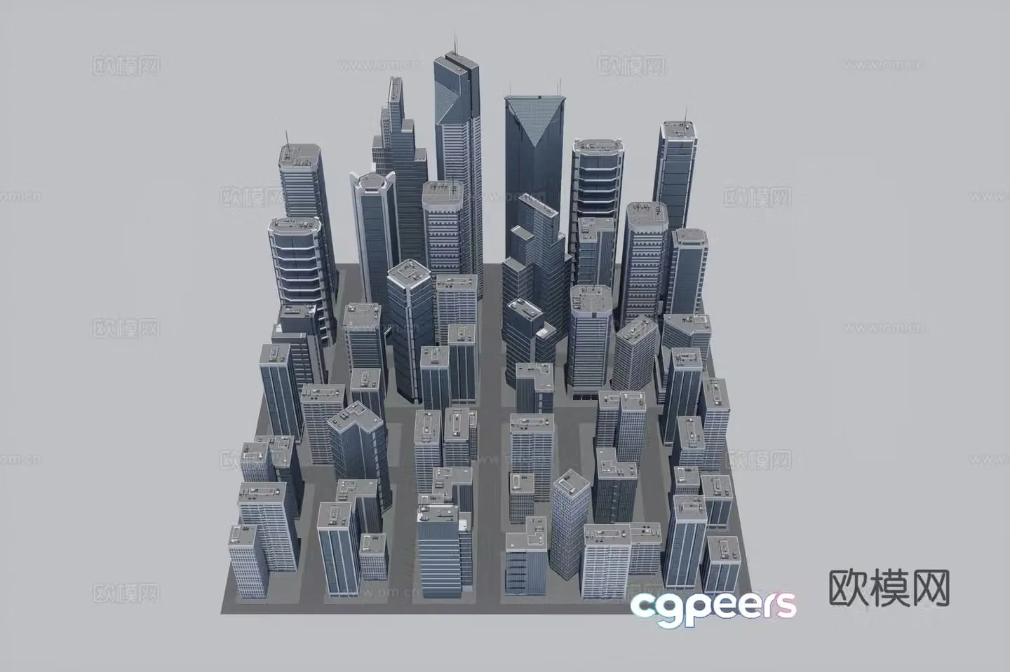 3D model of urban building complex