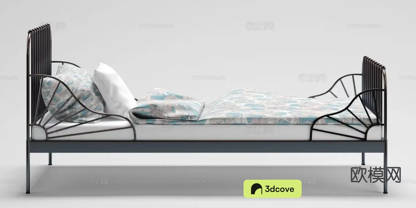 Industrial style single bed