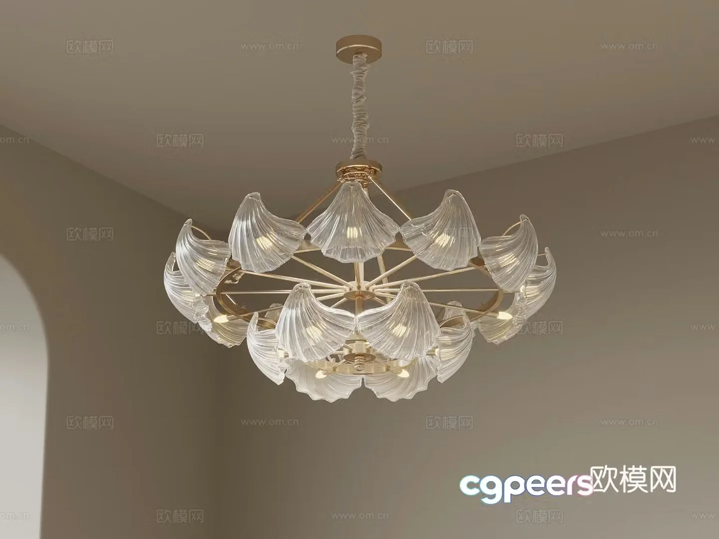 Chandelier French Chandelier 3D Model