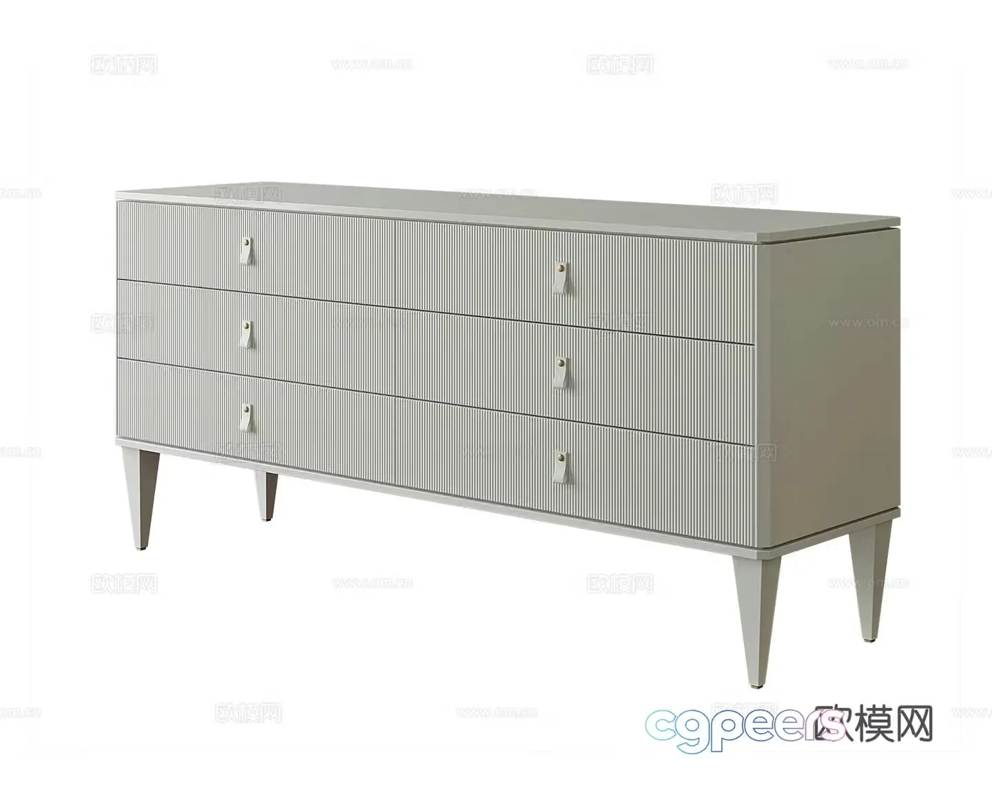 Modern entryway cabinet 3d model