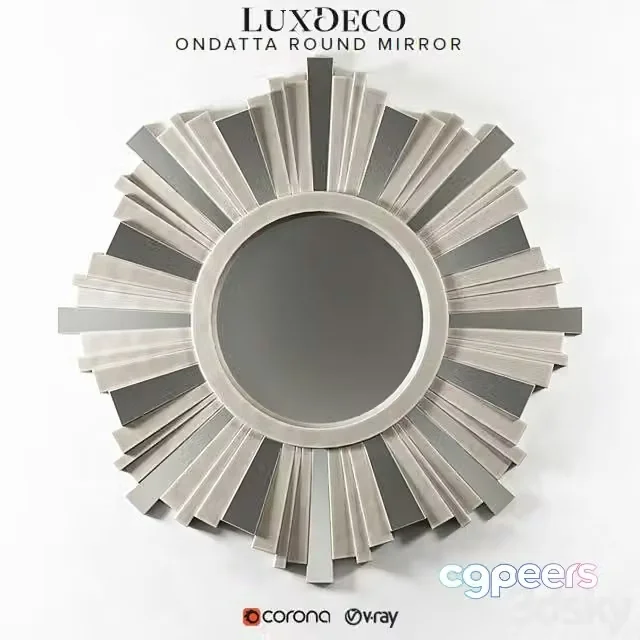 3ds Max Free – LUXDECO ONDATTA ROUND MIRROR