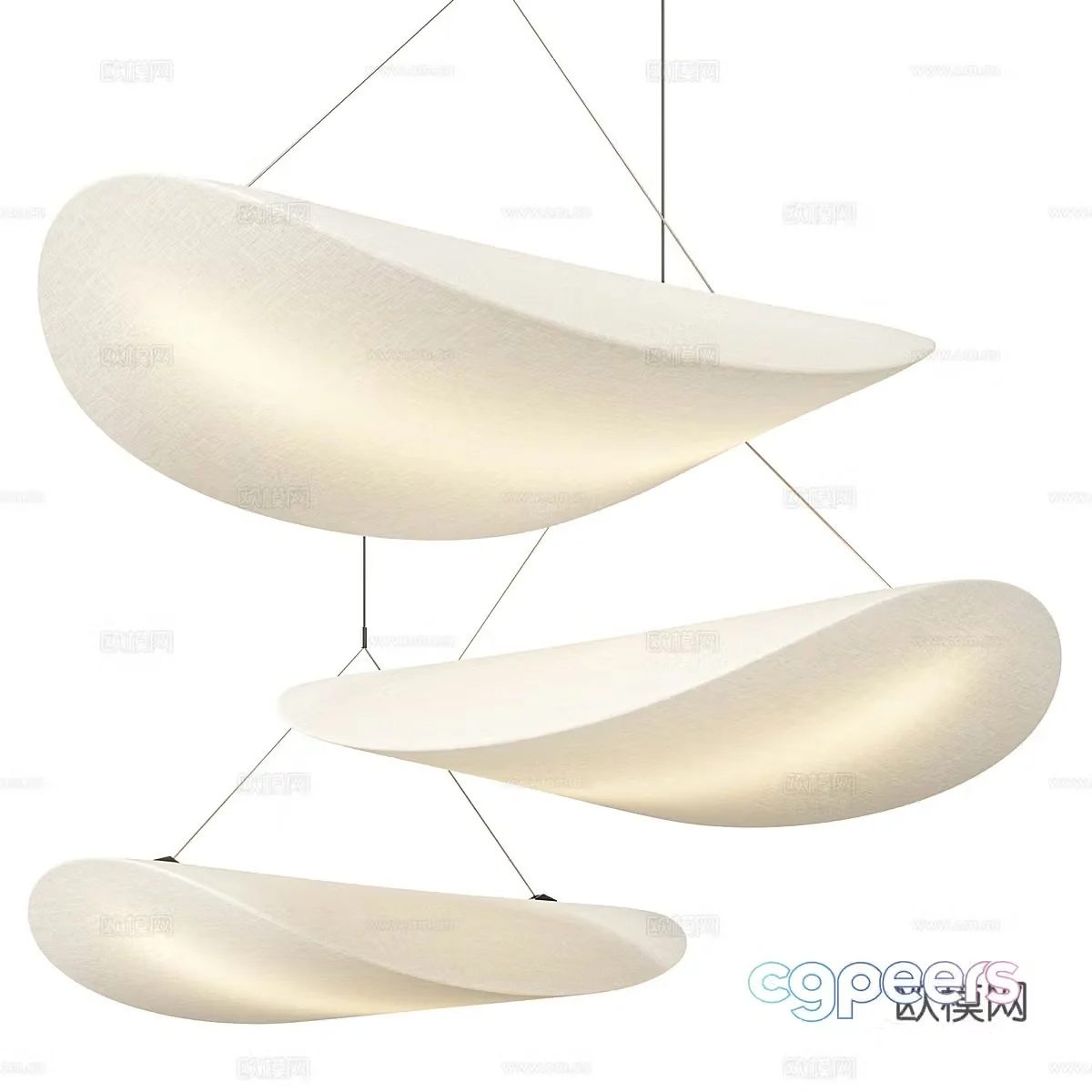 Wasabi Chandelier 3d model