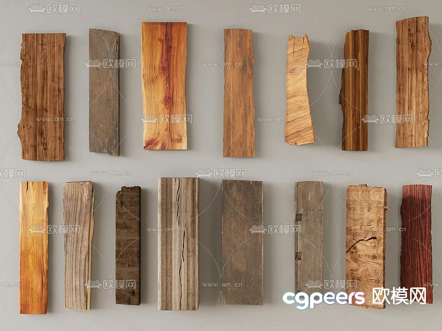 plank wood slat 3d model