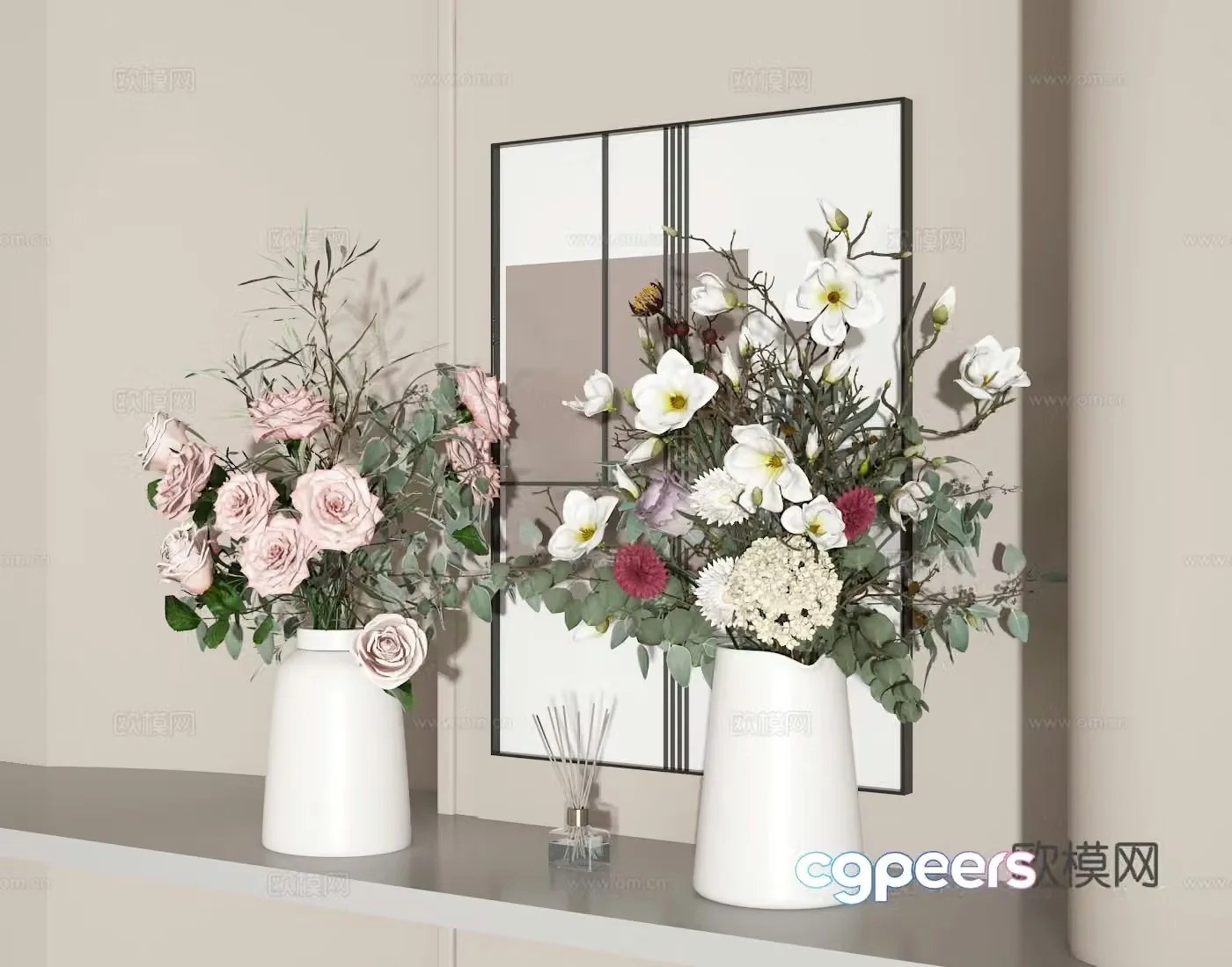 Flower art 3d model