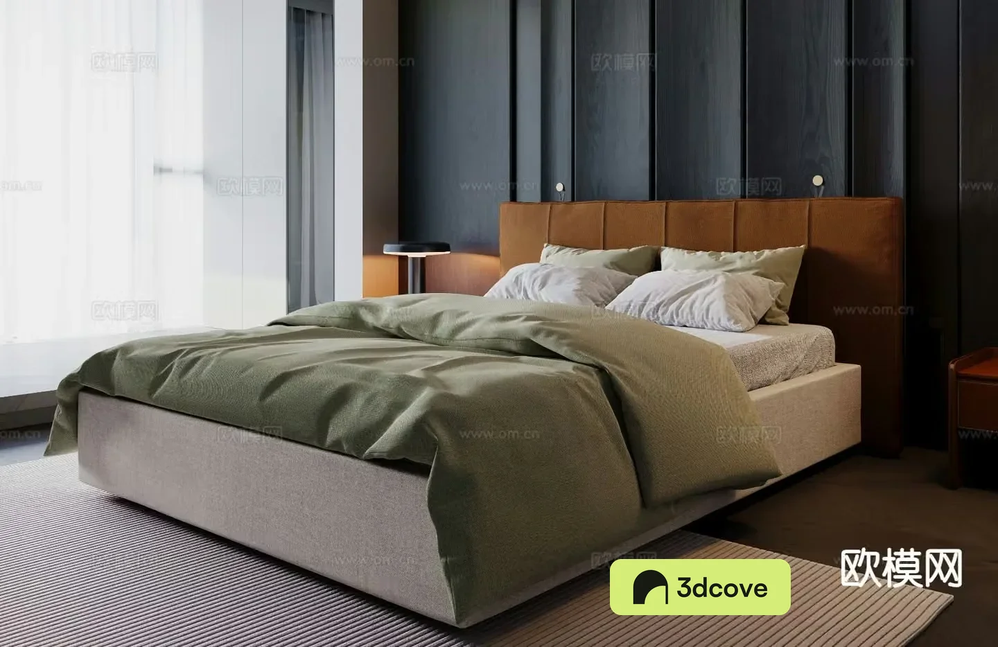 Modern double bed
