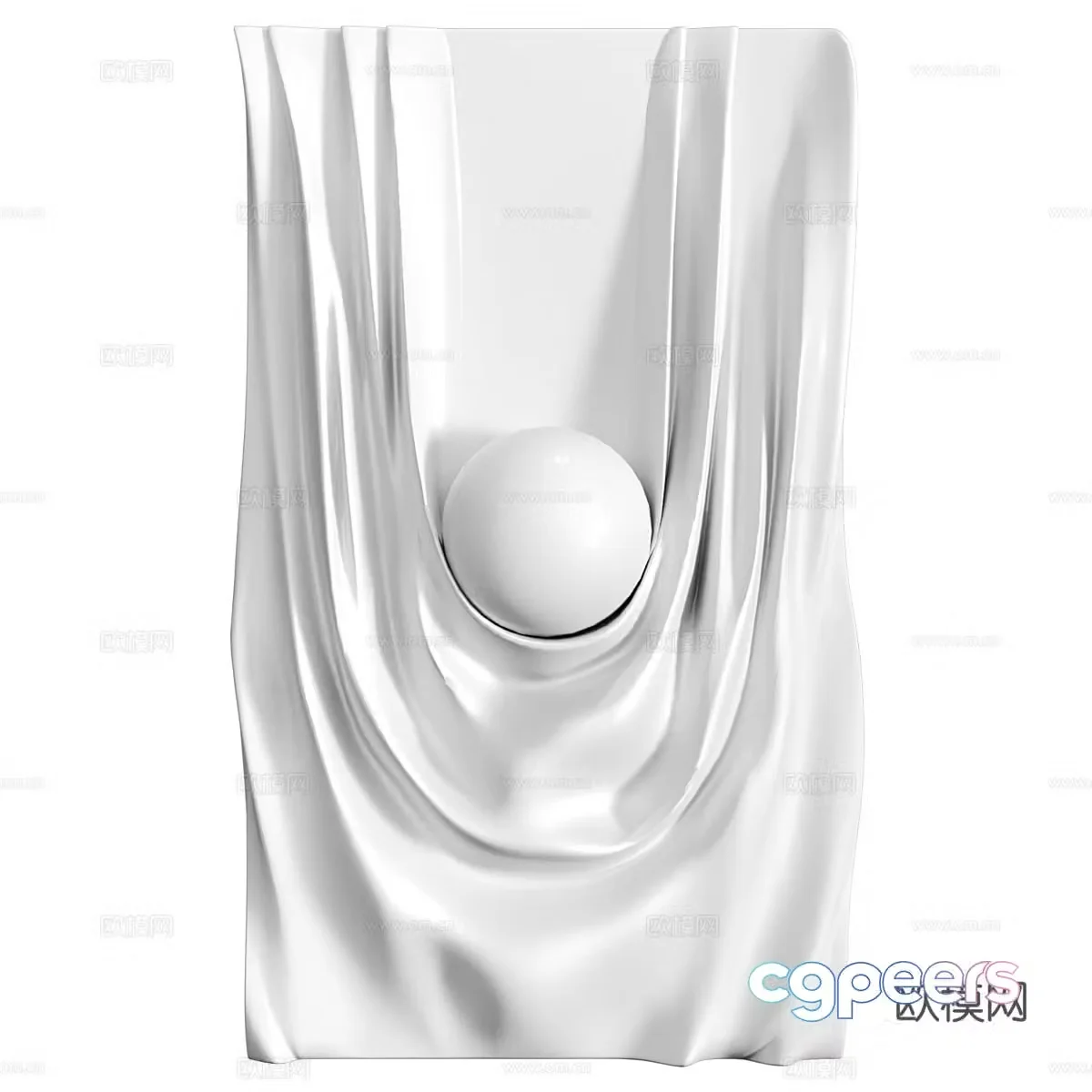 Modern Italian decorative abstract ball board 3d model