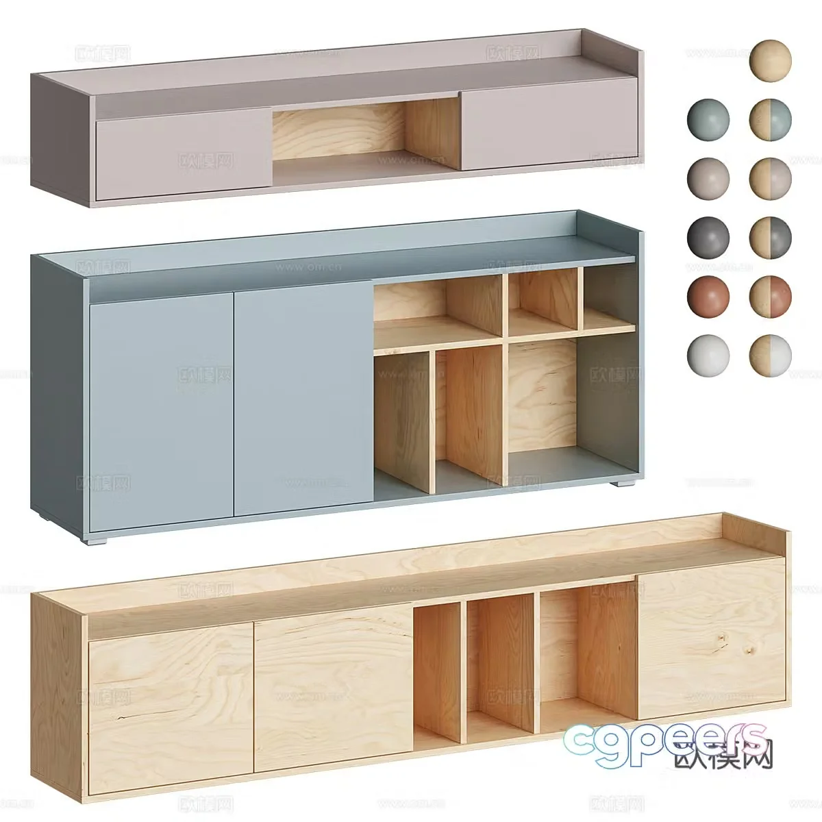 New Chinese TV cabinet 3D model